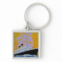Oostende Dover Vintage PosterEurope Keychains
