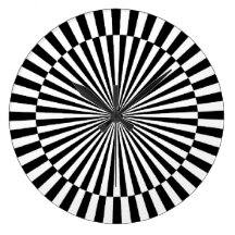 OP -Art #3 at Emporio Moffa Round Wallclock