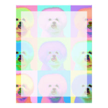 Op Art - Bichon Frise Letterhead Design