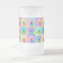 Op Art - Bichon Frise Mugs
