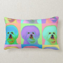 Op Art - Bichon Frise pillows