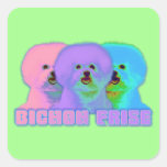 Op Art - Bichon Frise Sticker