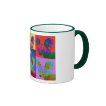 Op Art - Chinese Crested - Jasper Mugs