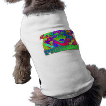 Op Art Pitbull Dog T-shirt