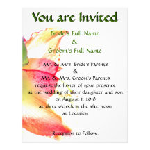 Opacity 81/2"x11" Paper Wedding Invitations Personalized Letterhead