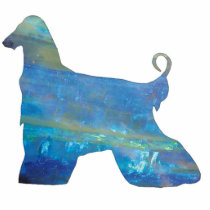 Opal Afghan Hound Jewellery Pin