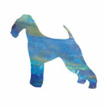 Opal Airedale Terrier Jewellery Pin
