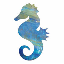 Opal Sea Horse Jewellery Pin