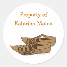 Opanci Balkan Dance Shoes Customizable Stickers
