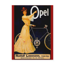 Opel Bicycles Vintage Advertisment Postcards