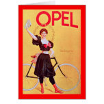 Opel - Vintage Bicycle Poster Art ( 1900 ) Cards