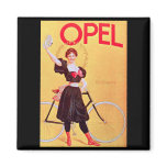 Opel - Vintage Bicycle Poster Art ( 1900 ) Refrigerator Magnet