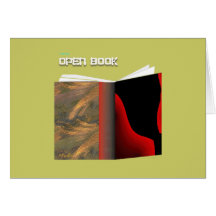 Open Book Greeting Card