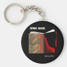 Open Book Keychain