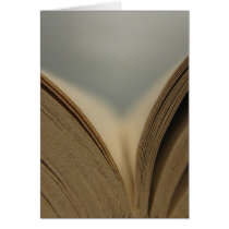 Open Book Pages Card cards