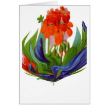 open boquet greeting card