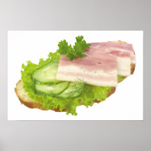 Open Faced Sandwich Print