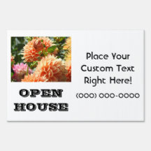 OPEN HOUSE yard signs Custom Floral Creative