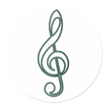 Open "Jade" Green Treble Clef