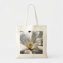 Open Magnolia Centennial Bloom Tote Bags