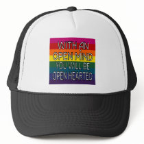 Open Mind outline 2 vis full Rainbow tshirt