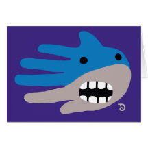 Open Mouth Shark Greeting Cards