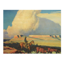 Open Range by Maynard Dixon Postcard
