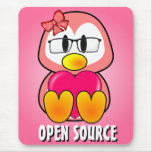 Open Source Chick (Women in Computing Technology) Mouse Pads