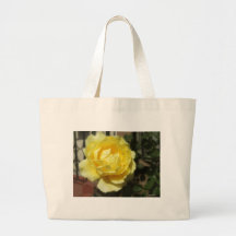 Open Yellow Rose 1 Canvas Bag
