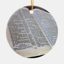 Opened Bible Ornament