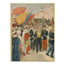 Opening of the Saida railway in Algeria Postcard