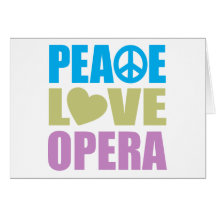 Opéra d'amour de paix carte