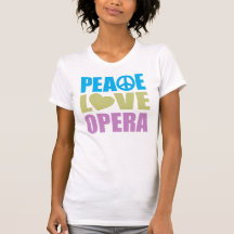 Opéra d'amour de paix t-shirt
