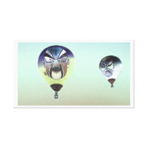Opera Hot Air Balloon 168 Stretched Canvas Print