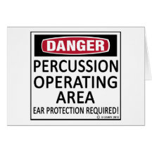 Operating Area Percussion Greeting Card
