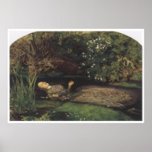 Ophelia, 1852, John Everett Millais Print