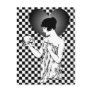 Ophelia and Yorick Checkered Postcard