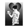 Ophelia and Yorick Fade Postcard