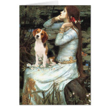 Ophelia-Beagle1 Greeting Card