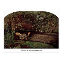 Ophelia By John Everett Millais Post Card
