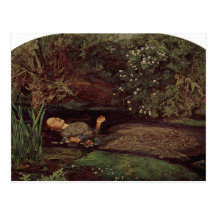 Ophelia by John Everett Millais Post Cards