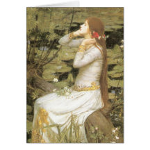 Ophelia By John William Waterhouse Card