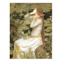 Ophelia By John William Waterhouse Postcards