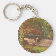 Ophelia by Millais Vintage Victorian Preraphaelite Keychains