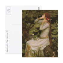Ophelia (By the Pond) by John William Waterhouse Post Cards