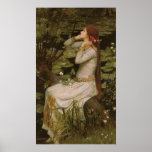Ophelia (By the Pond) by John William Waterhouse posters
