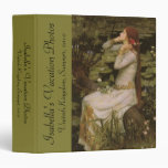 Ophelia (By the Pond) JW Waterhouse, Victorian Art 3 Ring Binder