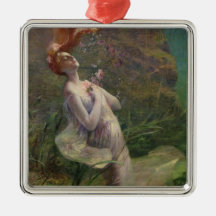 Ophelia Drowning, 1895 Christmas Ornament