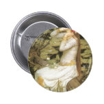 Ophelia  - John William Waterhouse  (1894) Pinback Button