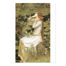 Ophelia  - John William Waterhouse  (1894) Post Card